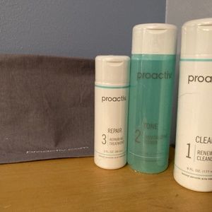 Proactive cleansing system with travel bag